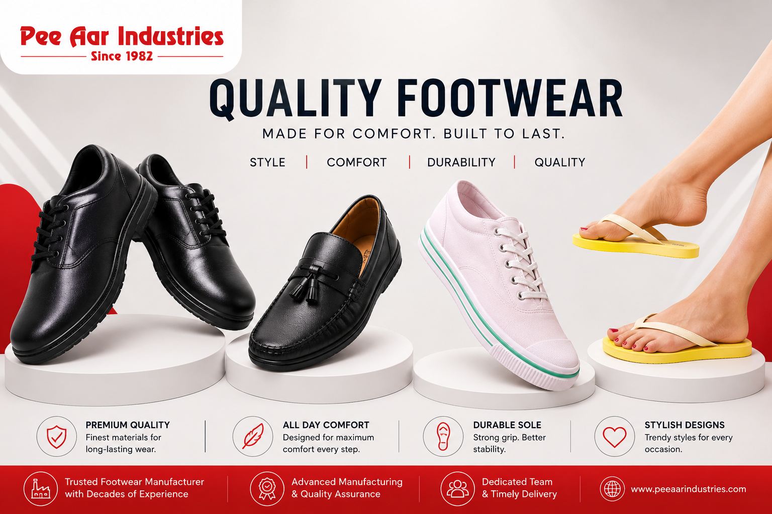 Low MOQ Shoe Manufacturers India for Flexible Footwear Production